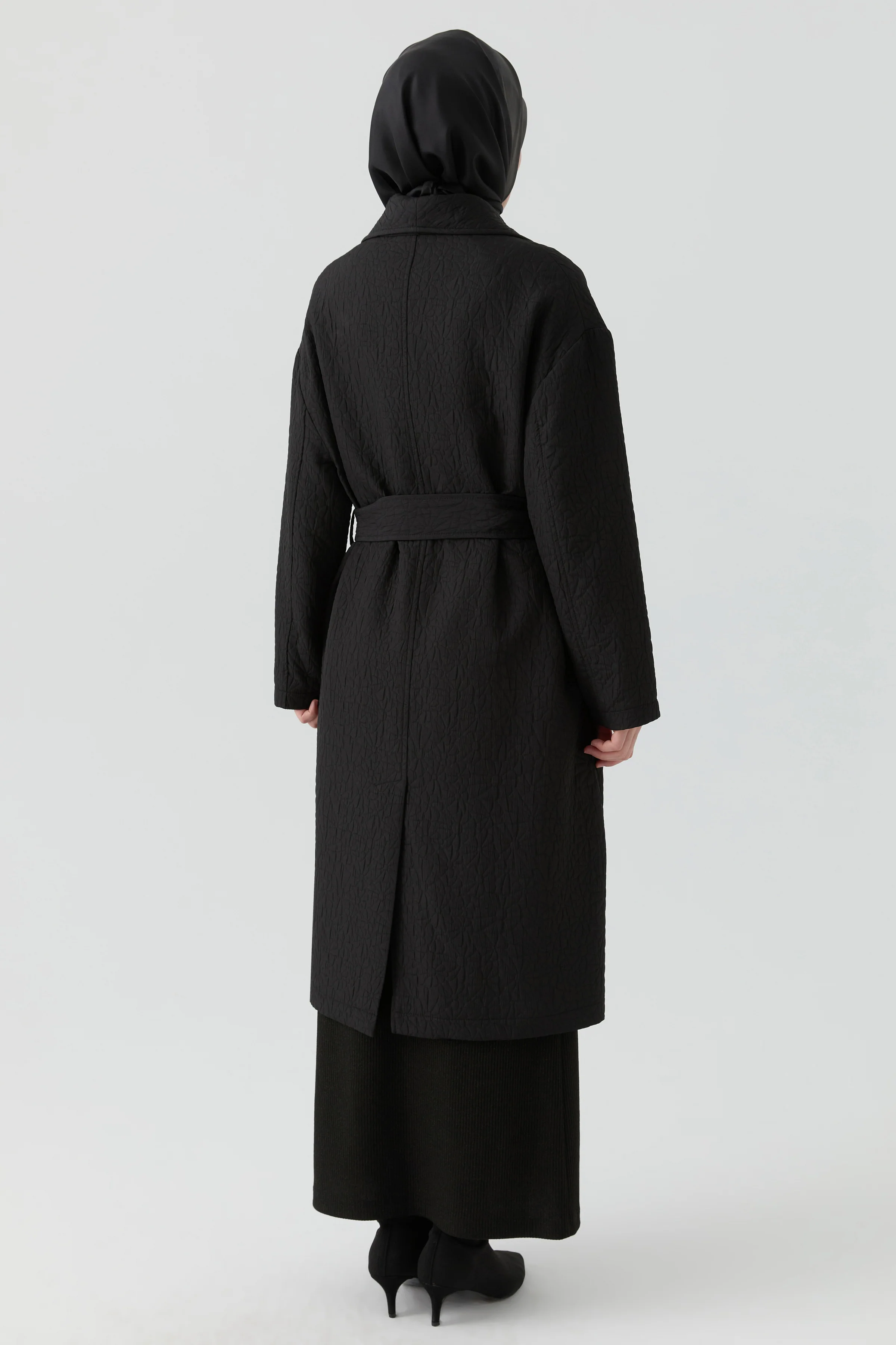 Cap matelassé fin - Noir - Image 5