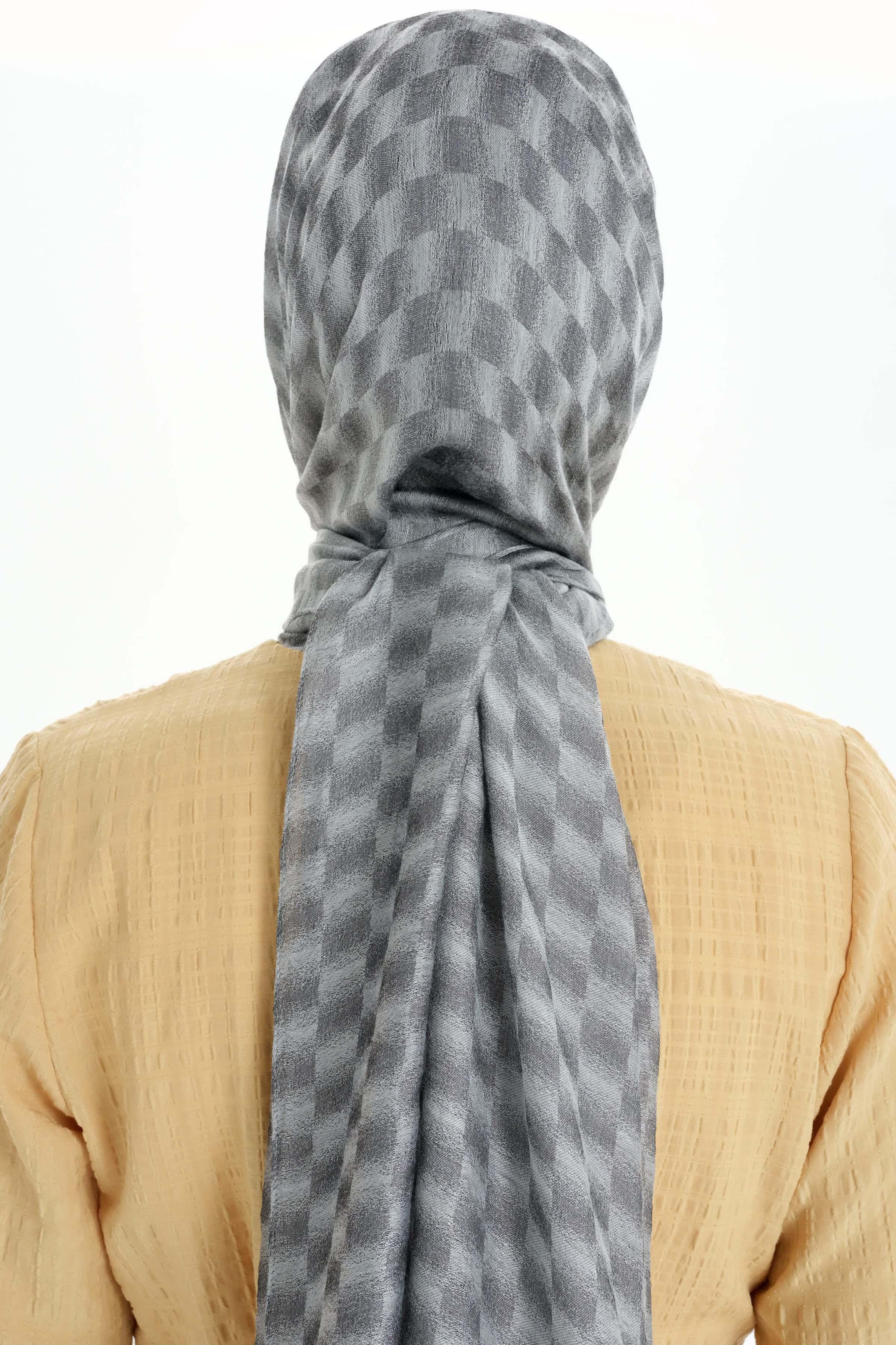 Châle élégant - Gris - Image 4