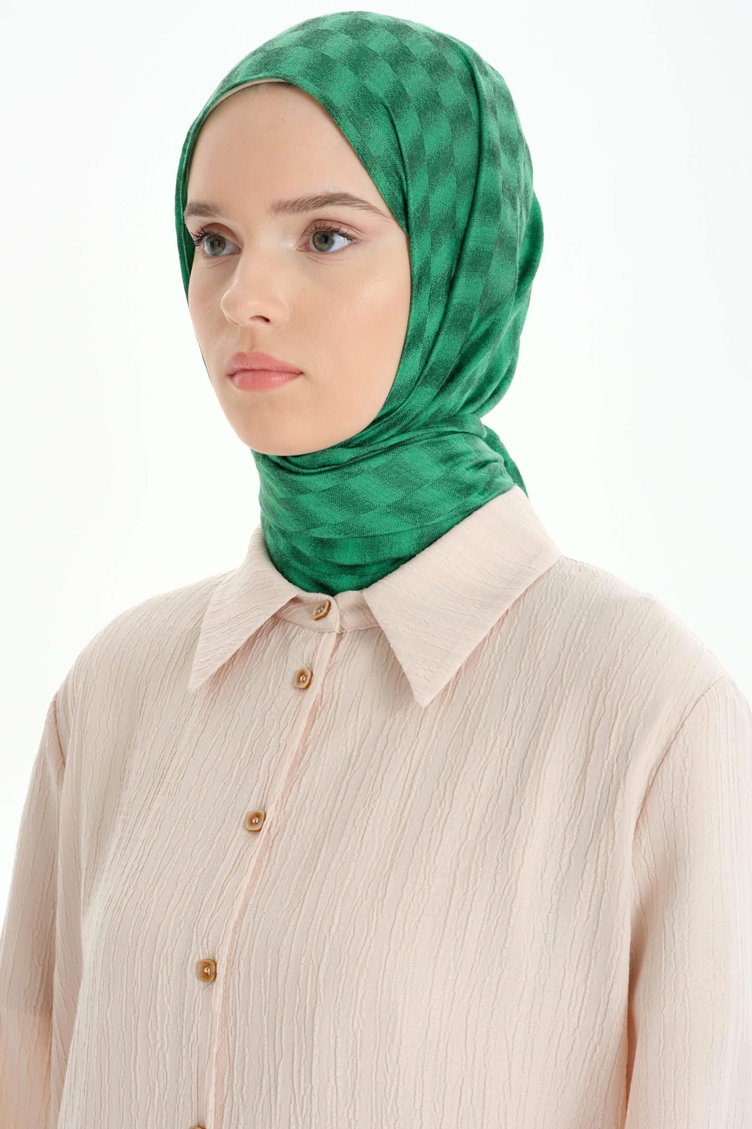 Châle élégant - Vert - Image 3