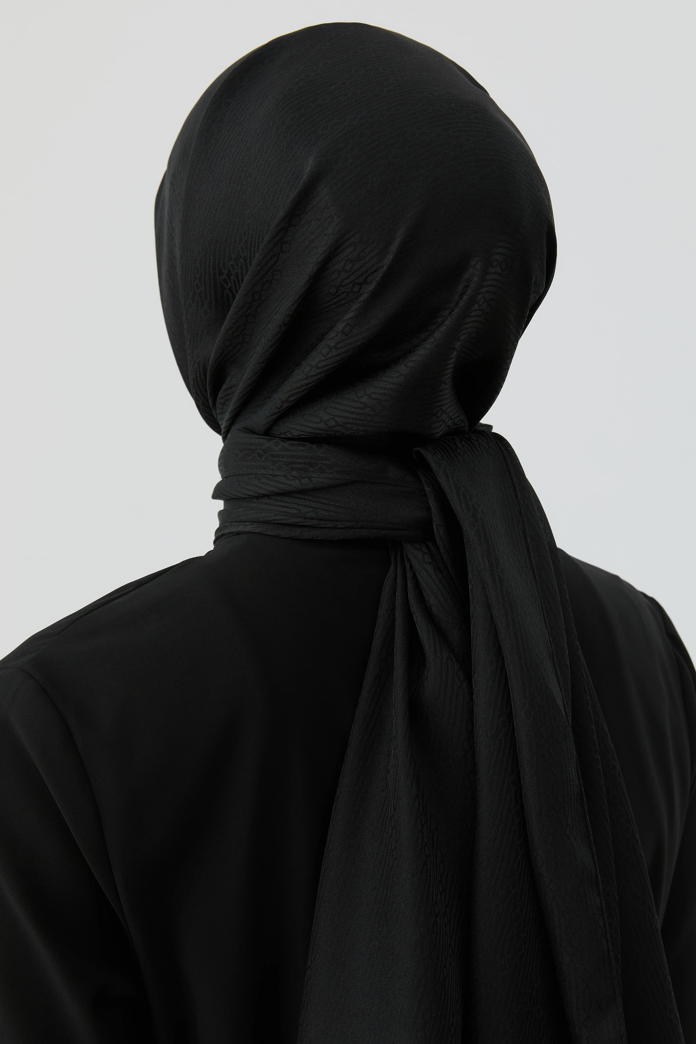 Châle jacquard janjan à motif ethnique - Noir - Image 5