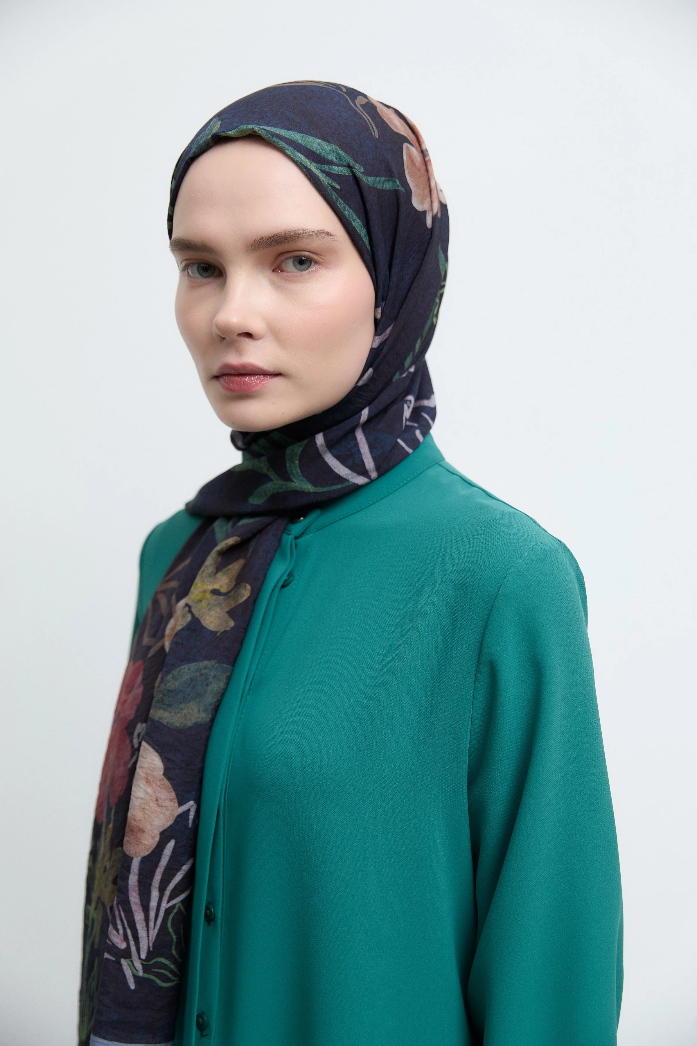 Châle Naturel Lalin - Blue marine - Image 3