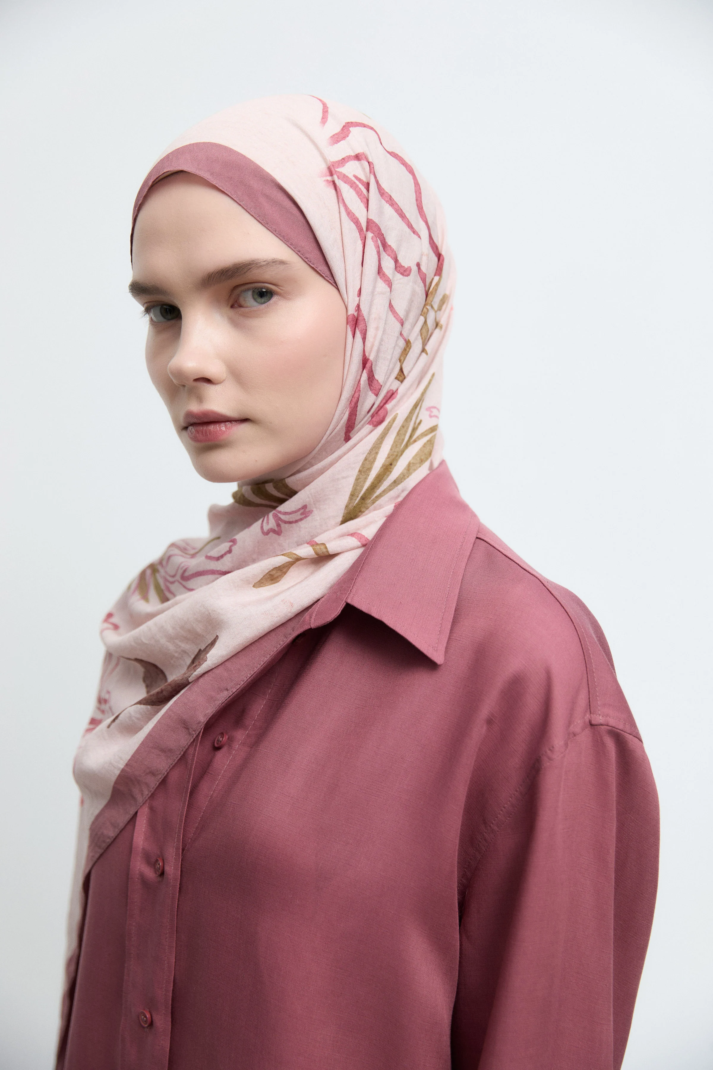 Châle Naturel Lalin - Rose - Image 4