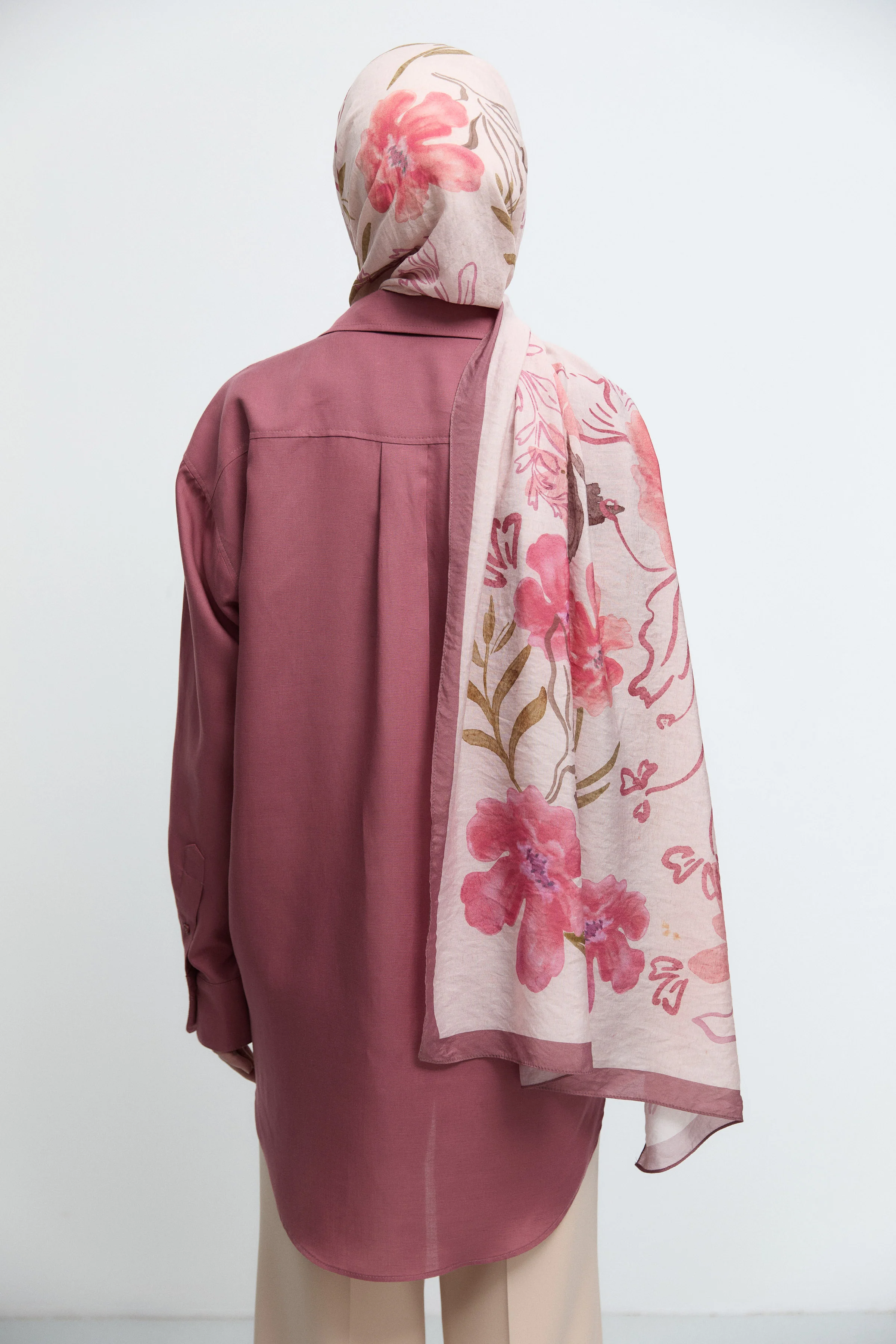 Châle Naturel Lalin - Rose - Image 5