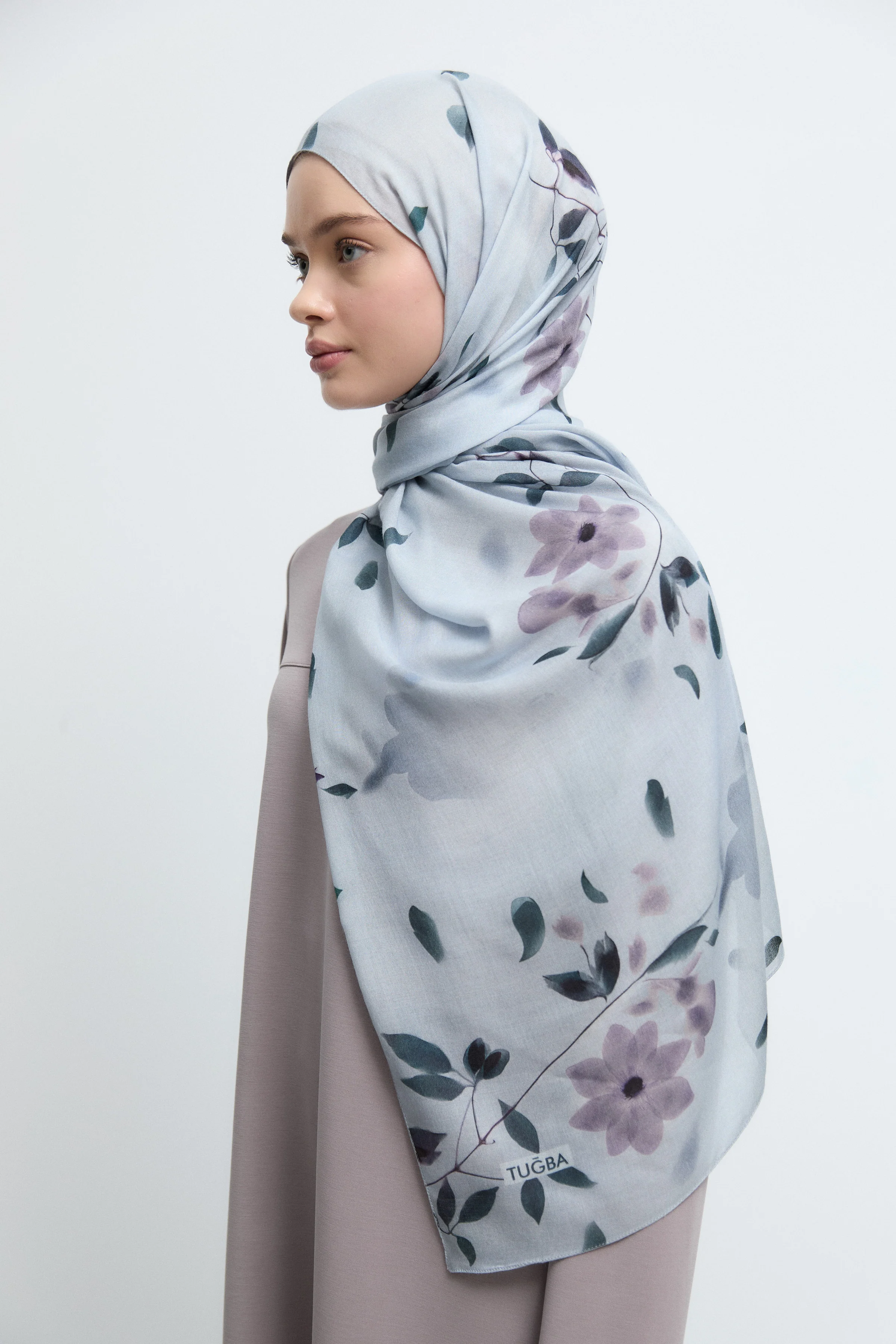 Châle Naturel Nisa - Bleu clair - Image 3