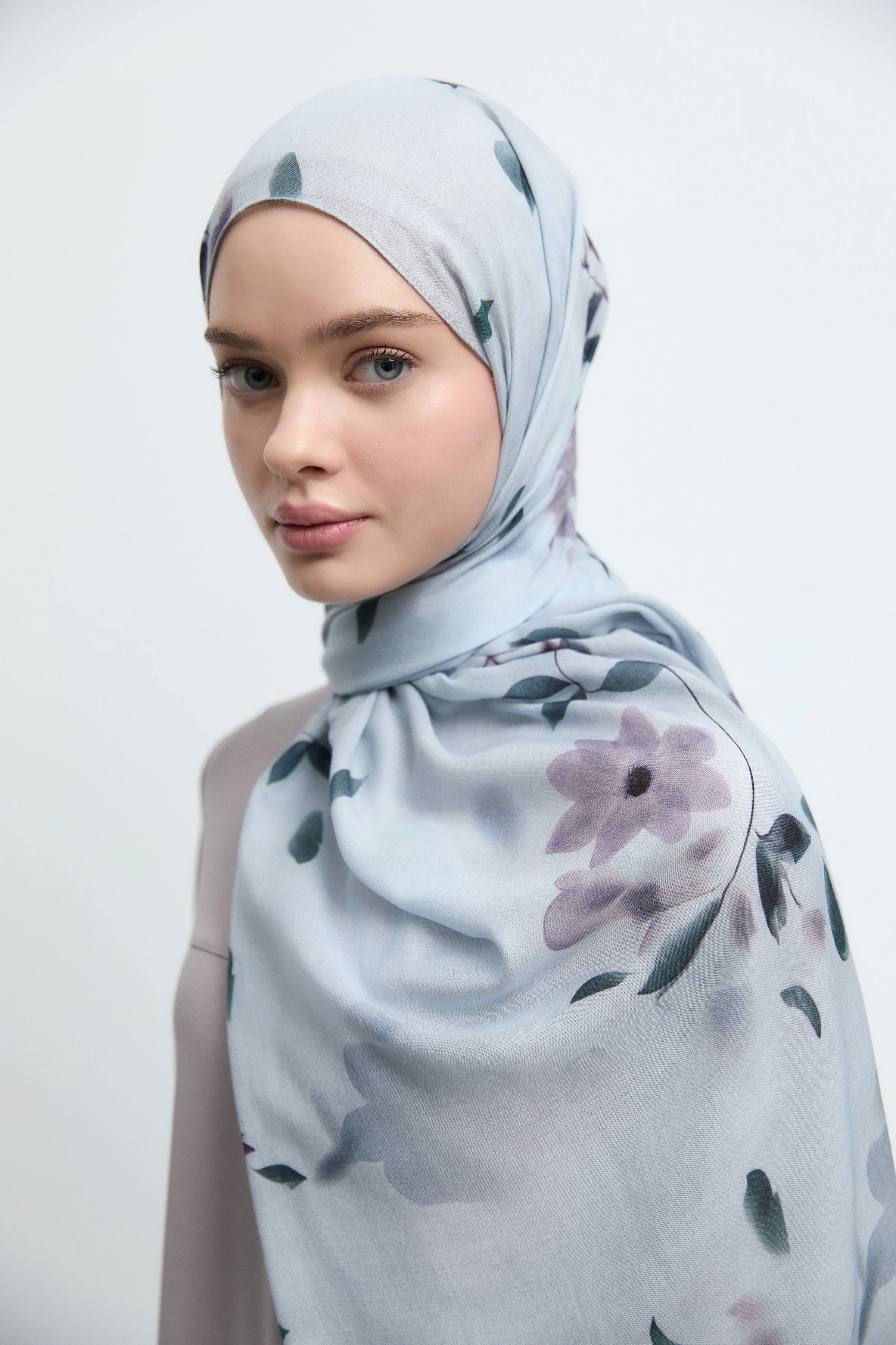 Châle Naturel Nisa - Bleu clair - Image 5