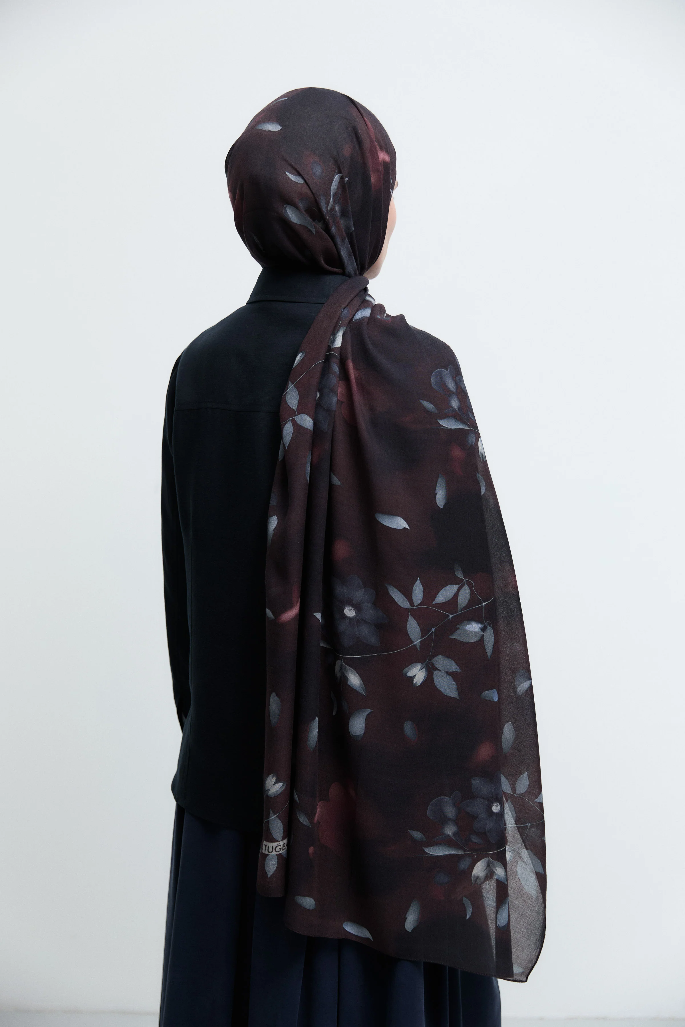 Châle Naturel Nisa - Bordeaux - Image 6