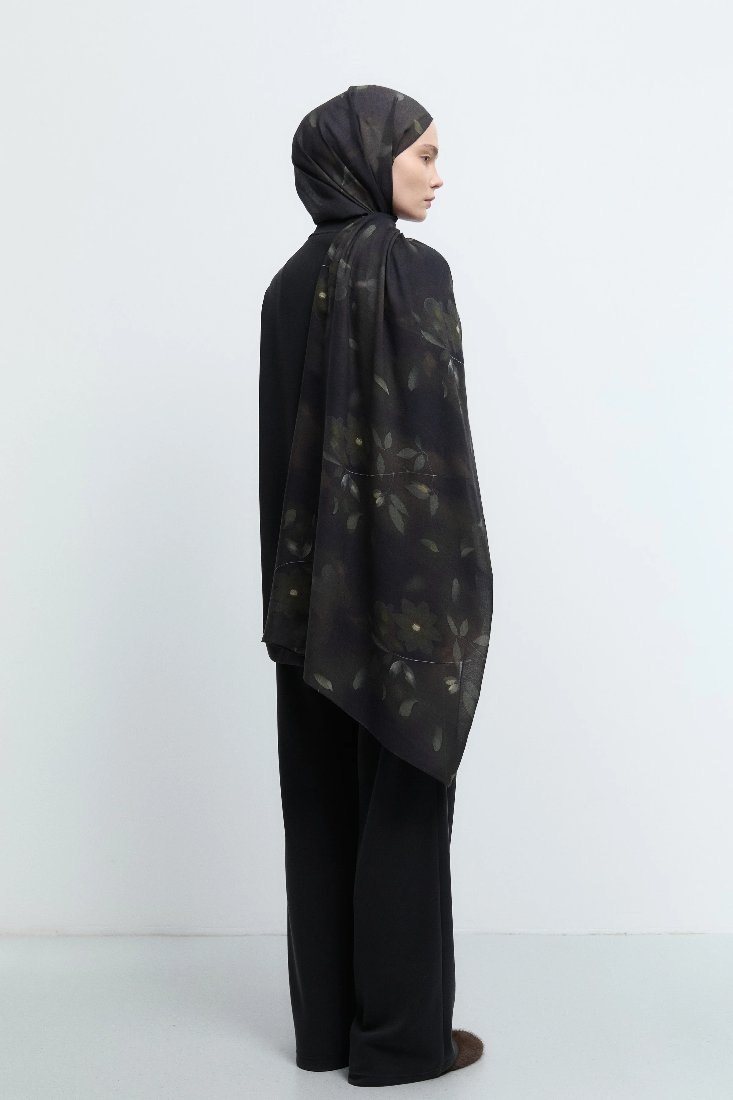 Châle Naturel Nisa - Café - Image 3