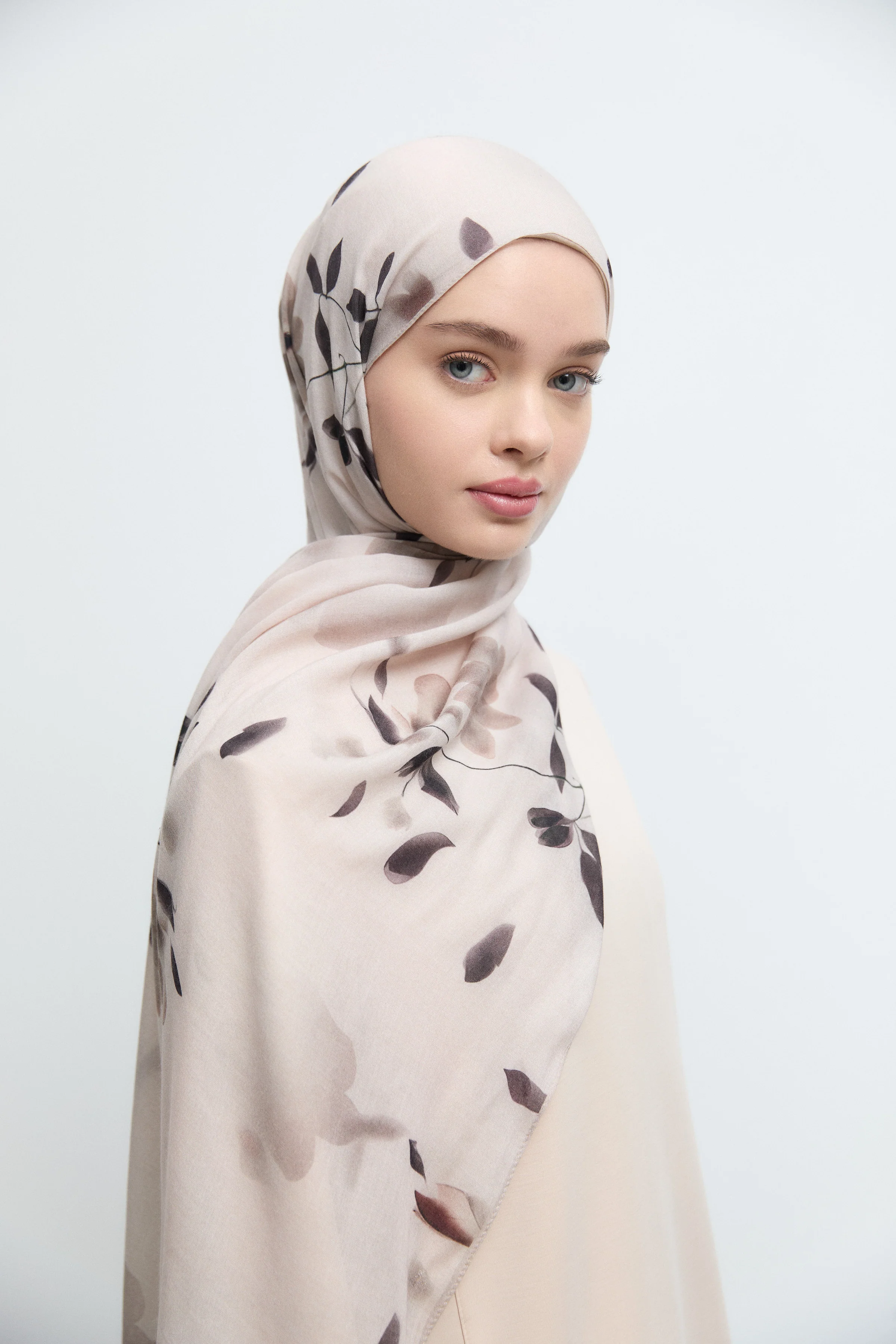 Châle Naturel Nisa - Rose poudré - Image 3