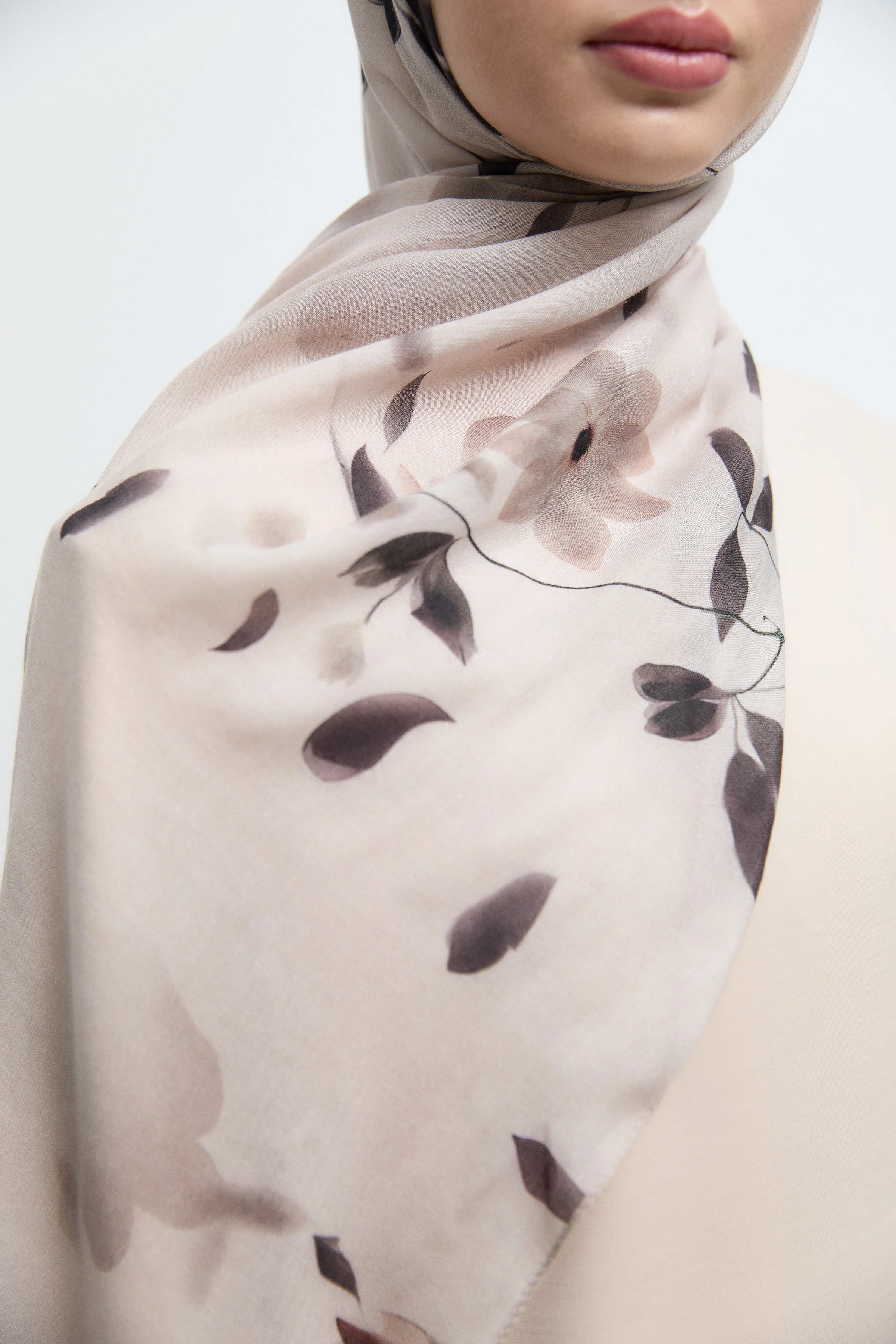 Châle Naturel Nisa - Rose poudré - Image 4