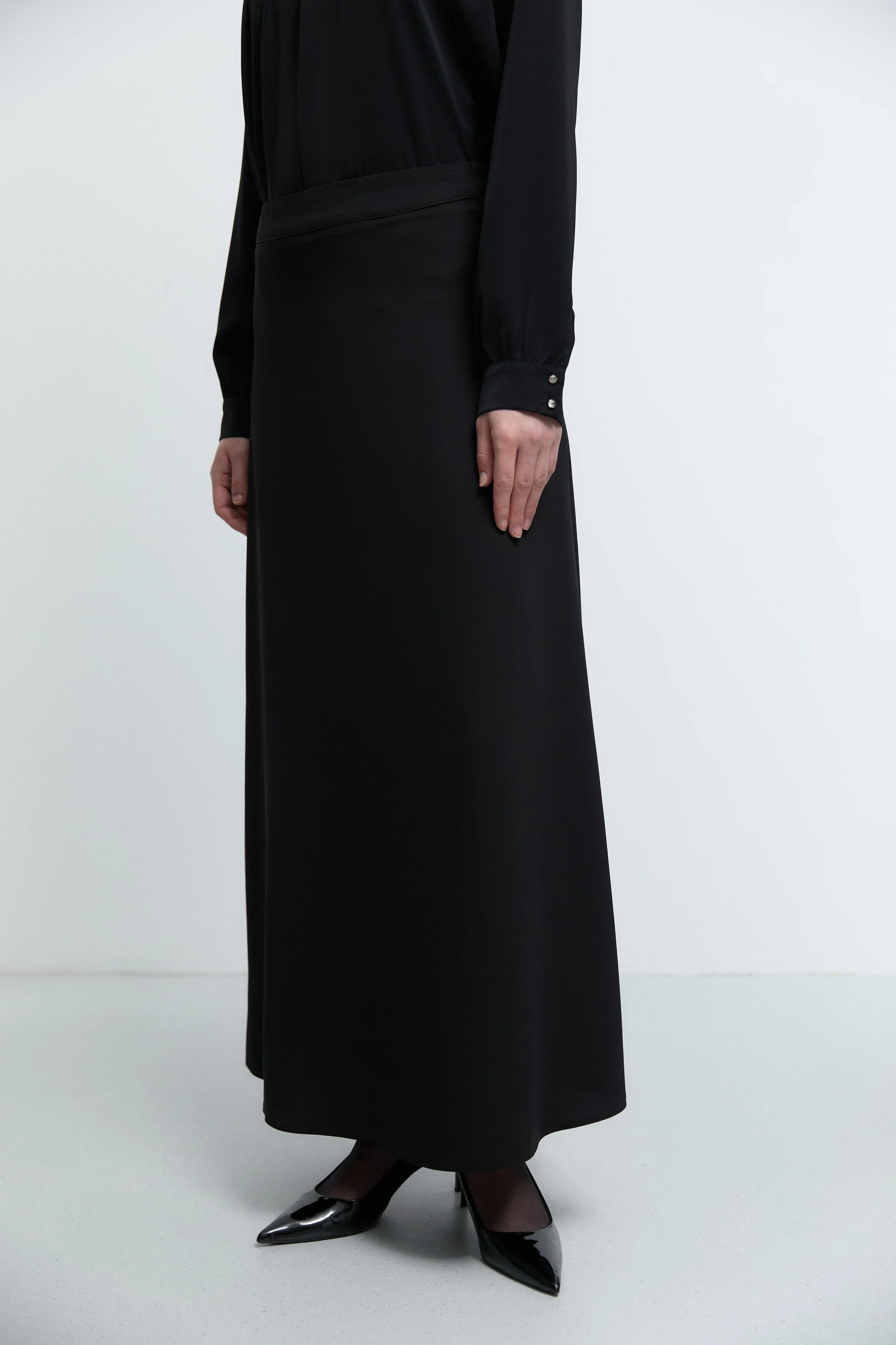 Jupe à coupe ample - Noir - Image 4