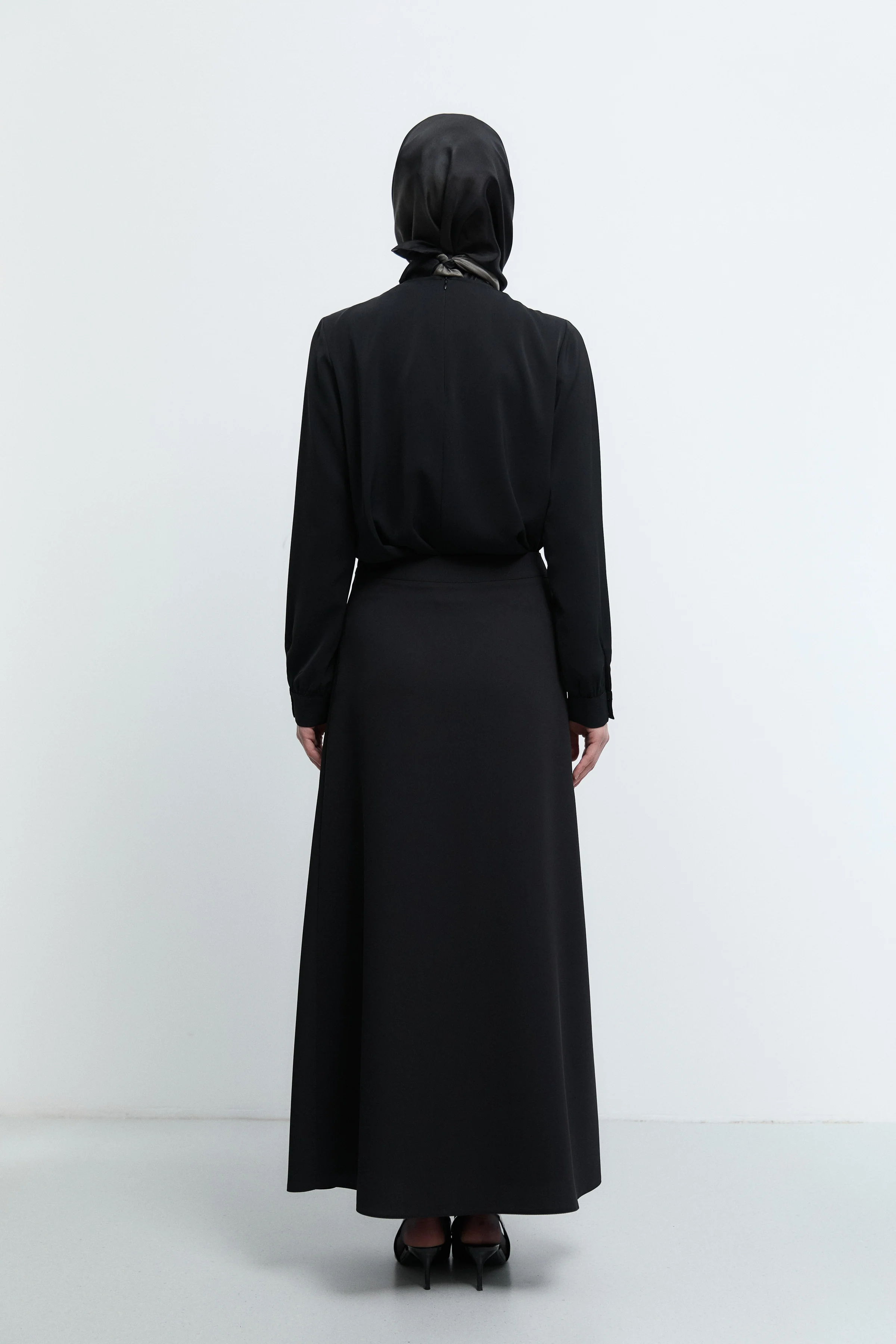 Jupe à coupe ample - Noir - Image 5