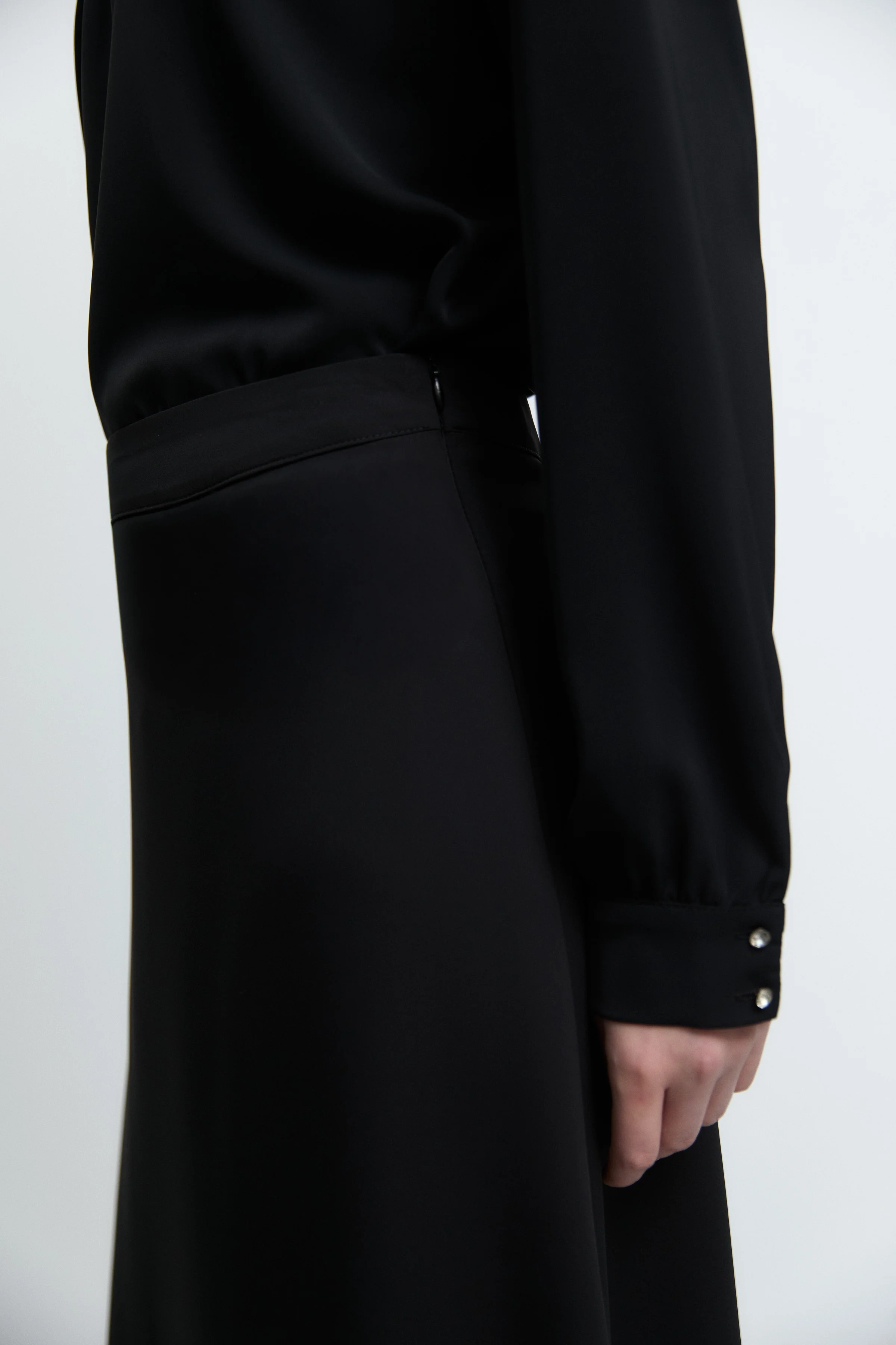 Jupe à coupe ample - Noir - Image 6