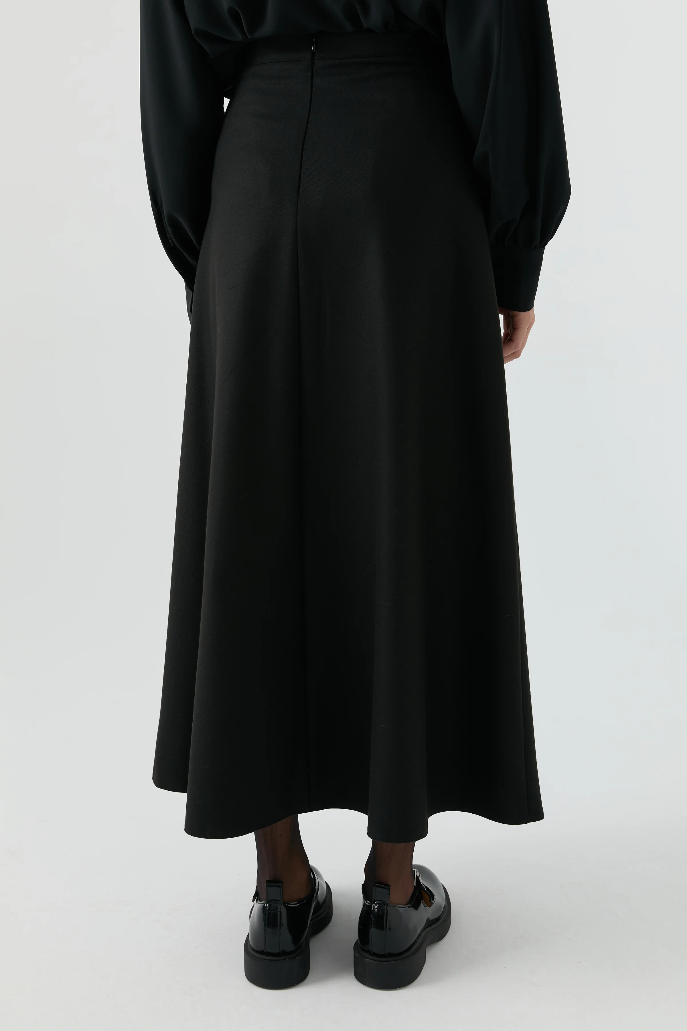 Jupe évasée - Noir - Image 4