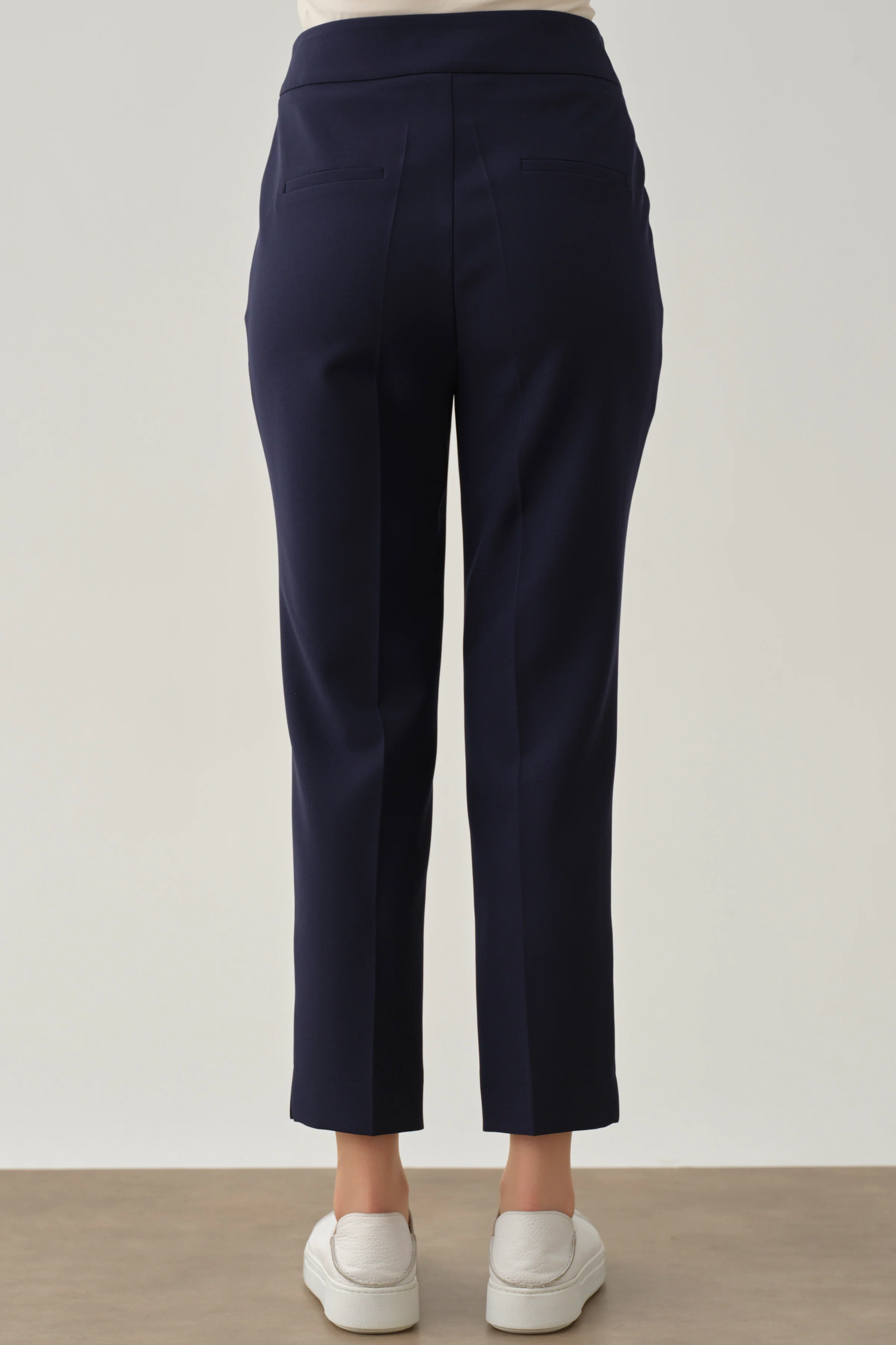 Pantalon basic taille haute - Blue marine - Image 7