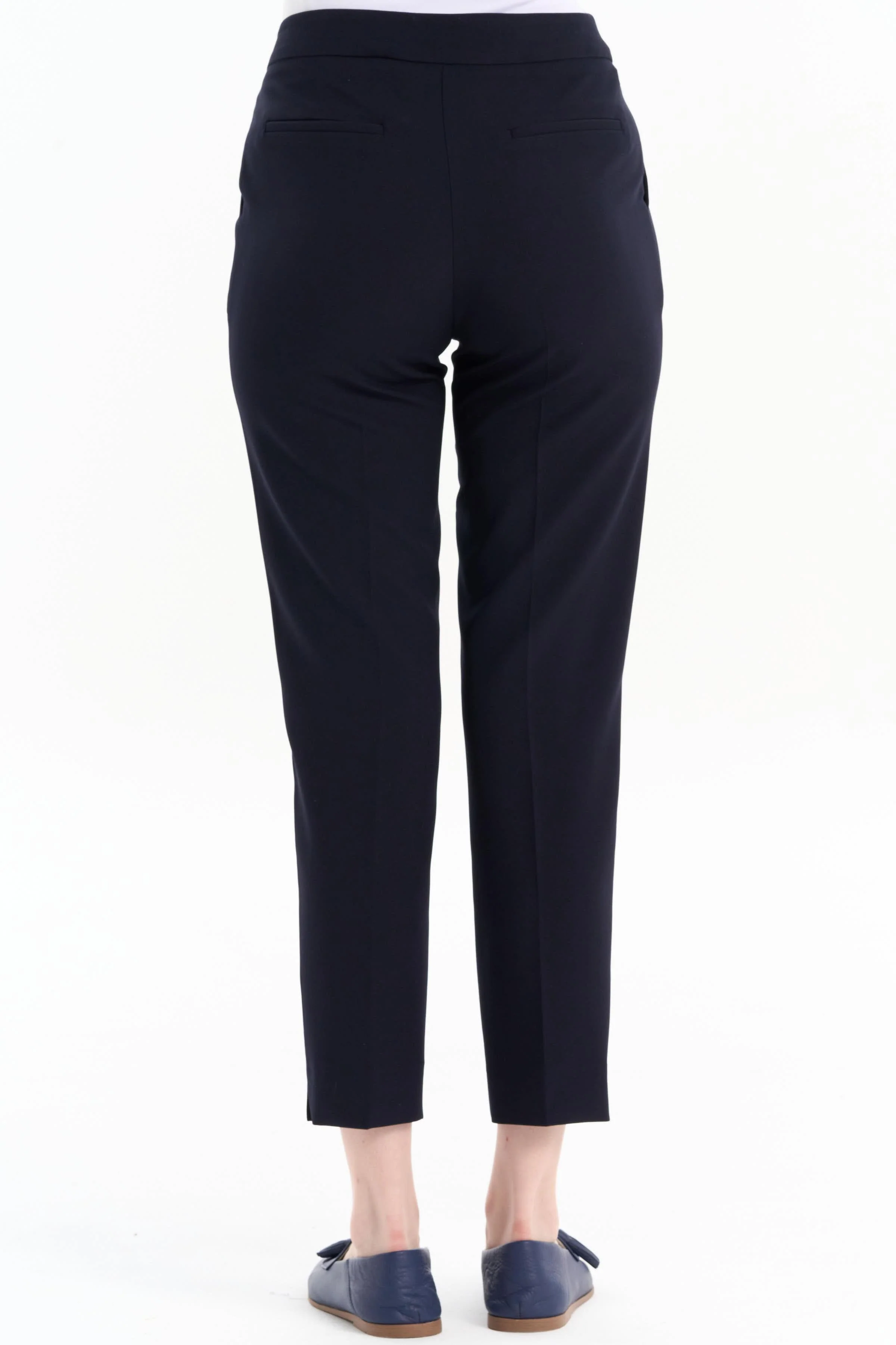 Pantalon basique taille haute - Blue marine - Image 6