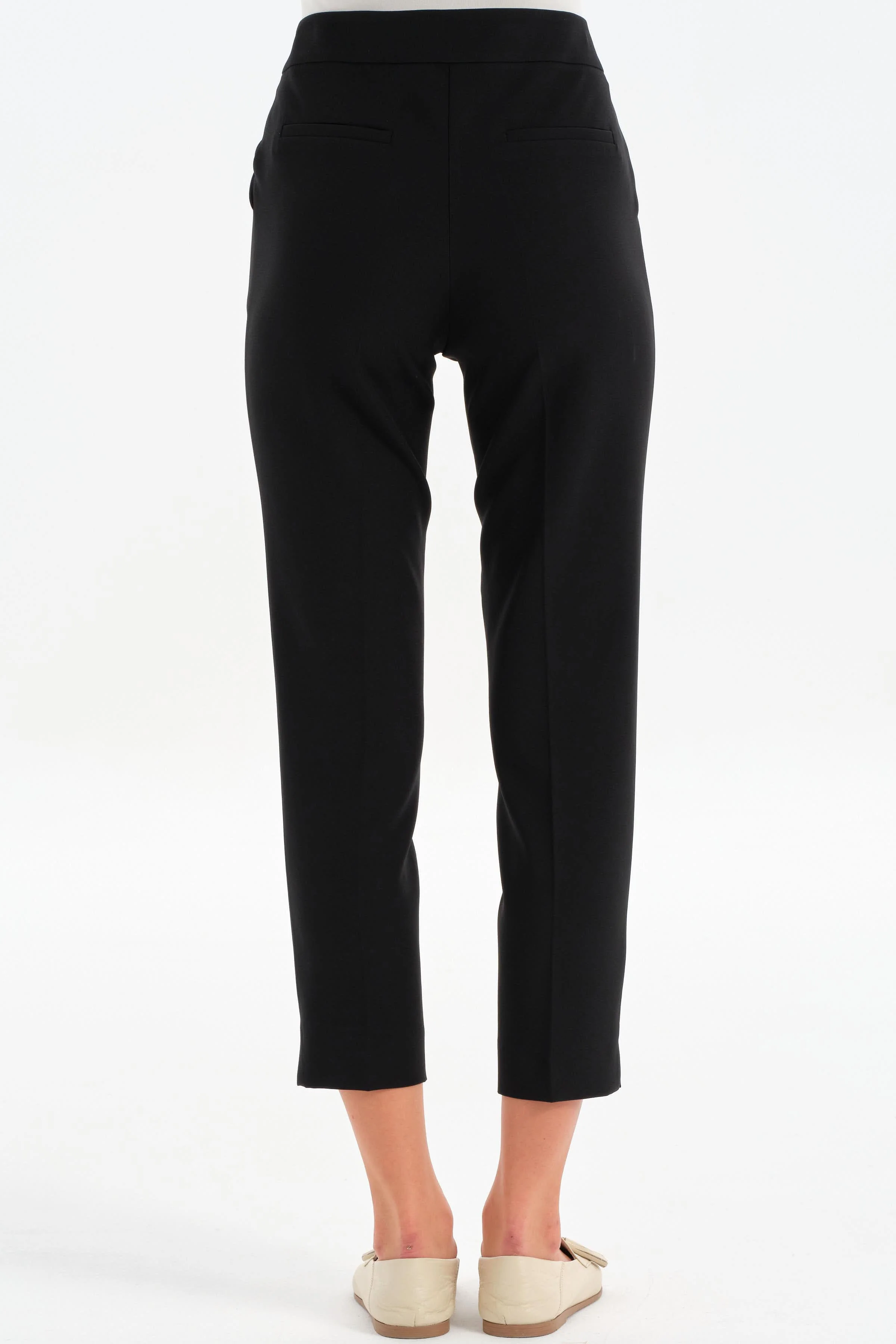 Pantalon basique taille haute - Noir - Image 5