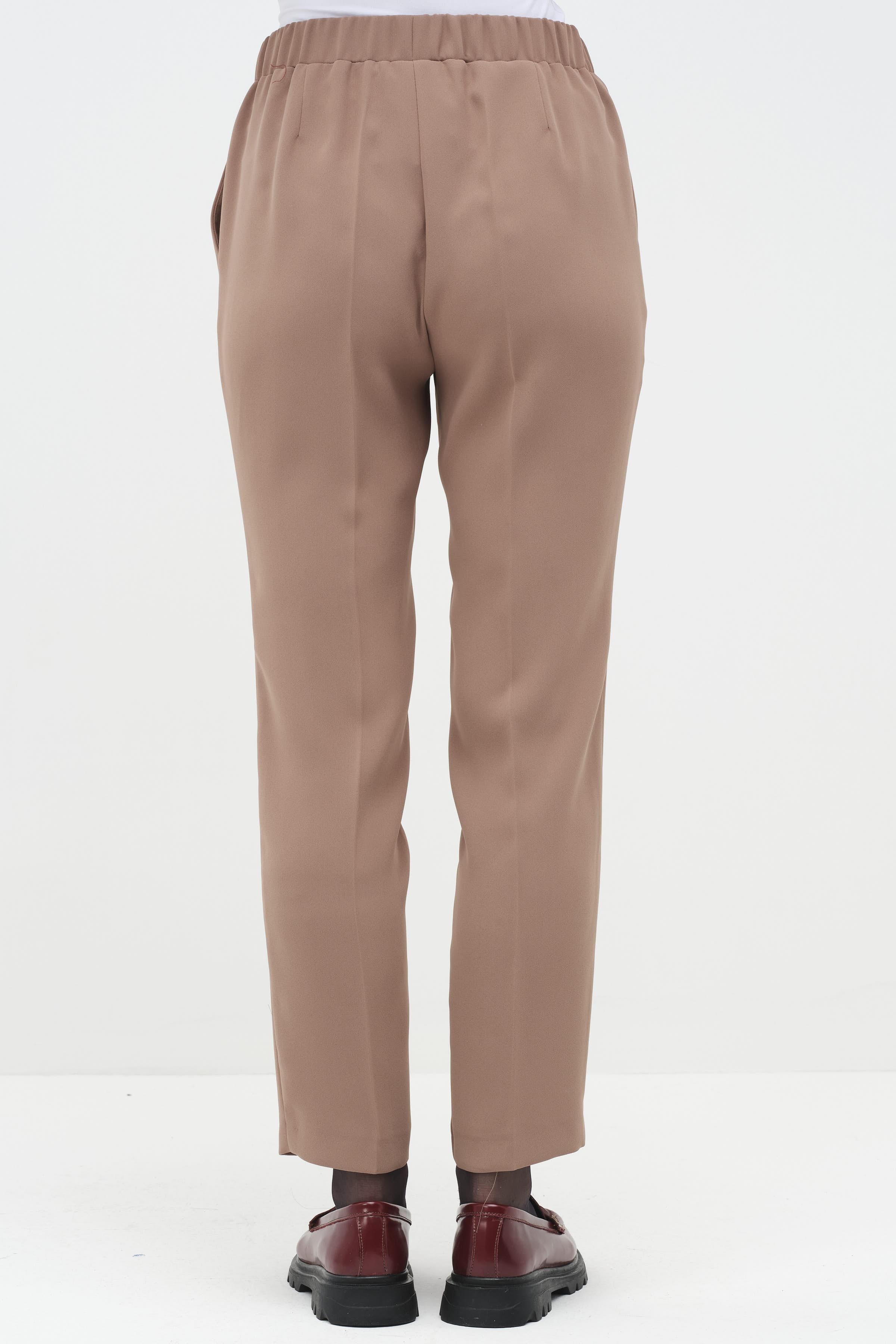 Pantalon slim à taille élastique - Chamois - Image 7