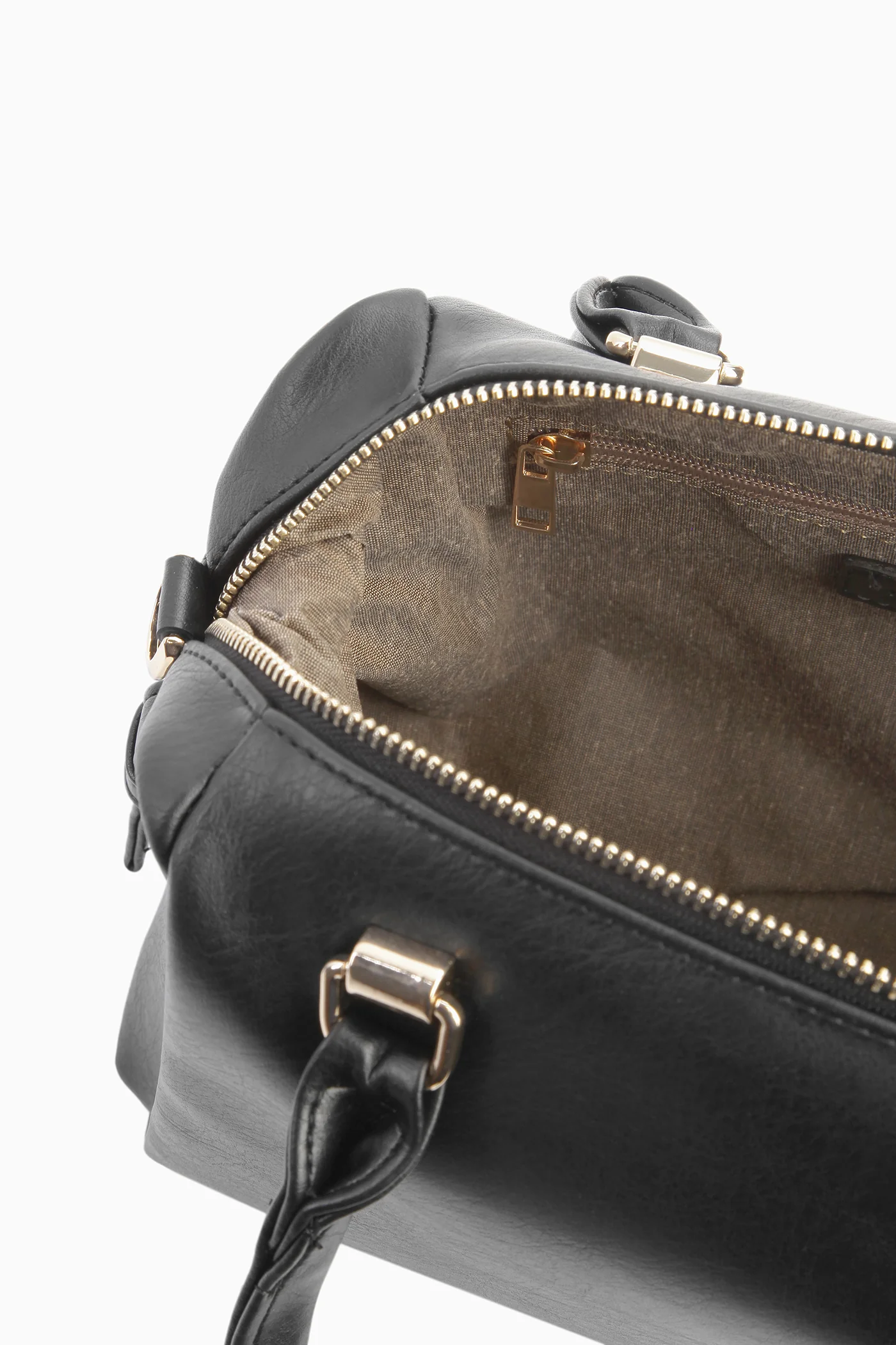 Sac à fermeture éclair à l'arrière - Noir - Image 4