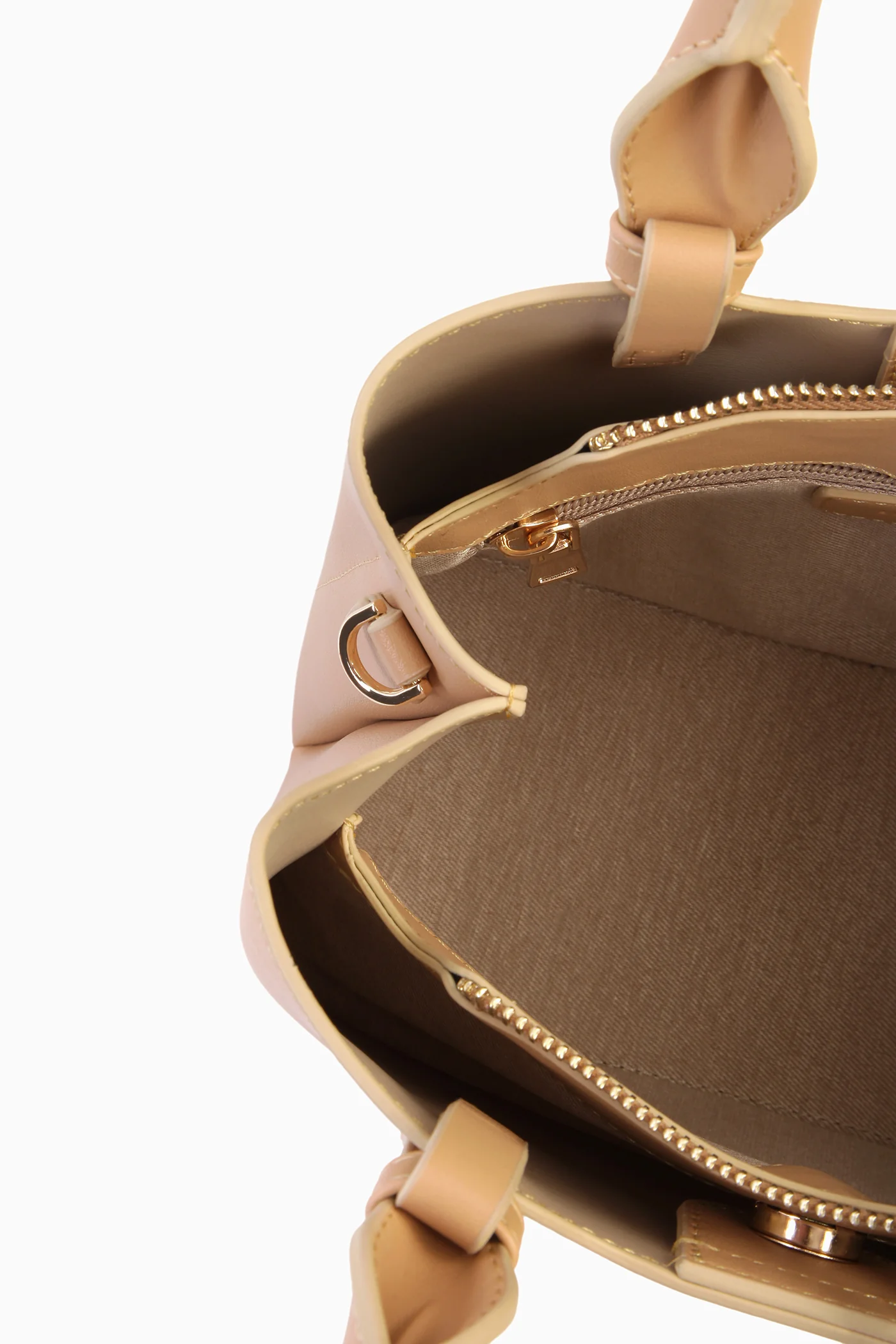 Sac à main avec détail de couture - Chamois - Image 3