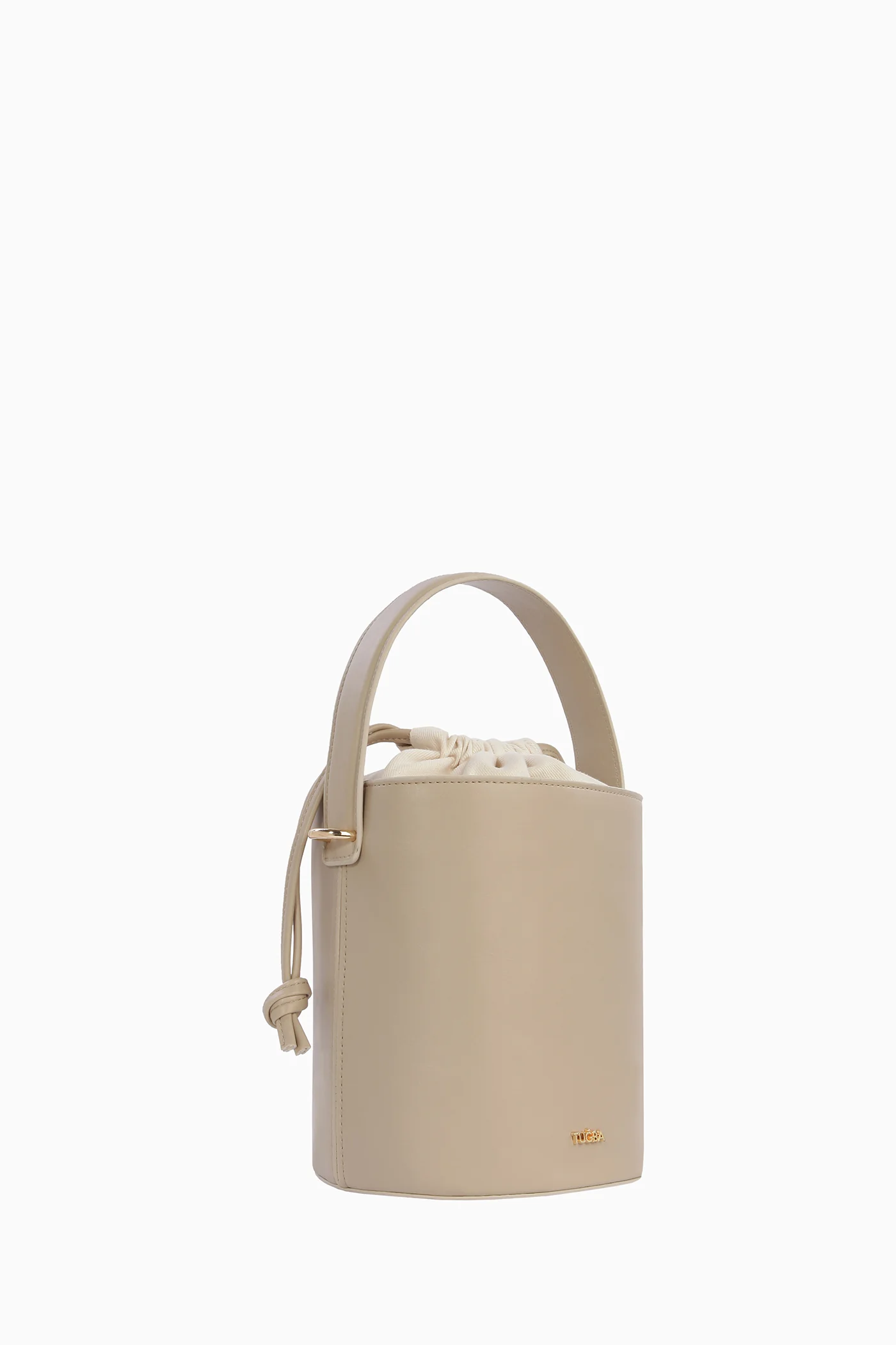Sac seau rond - Taupe - Image 3