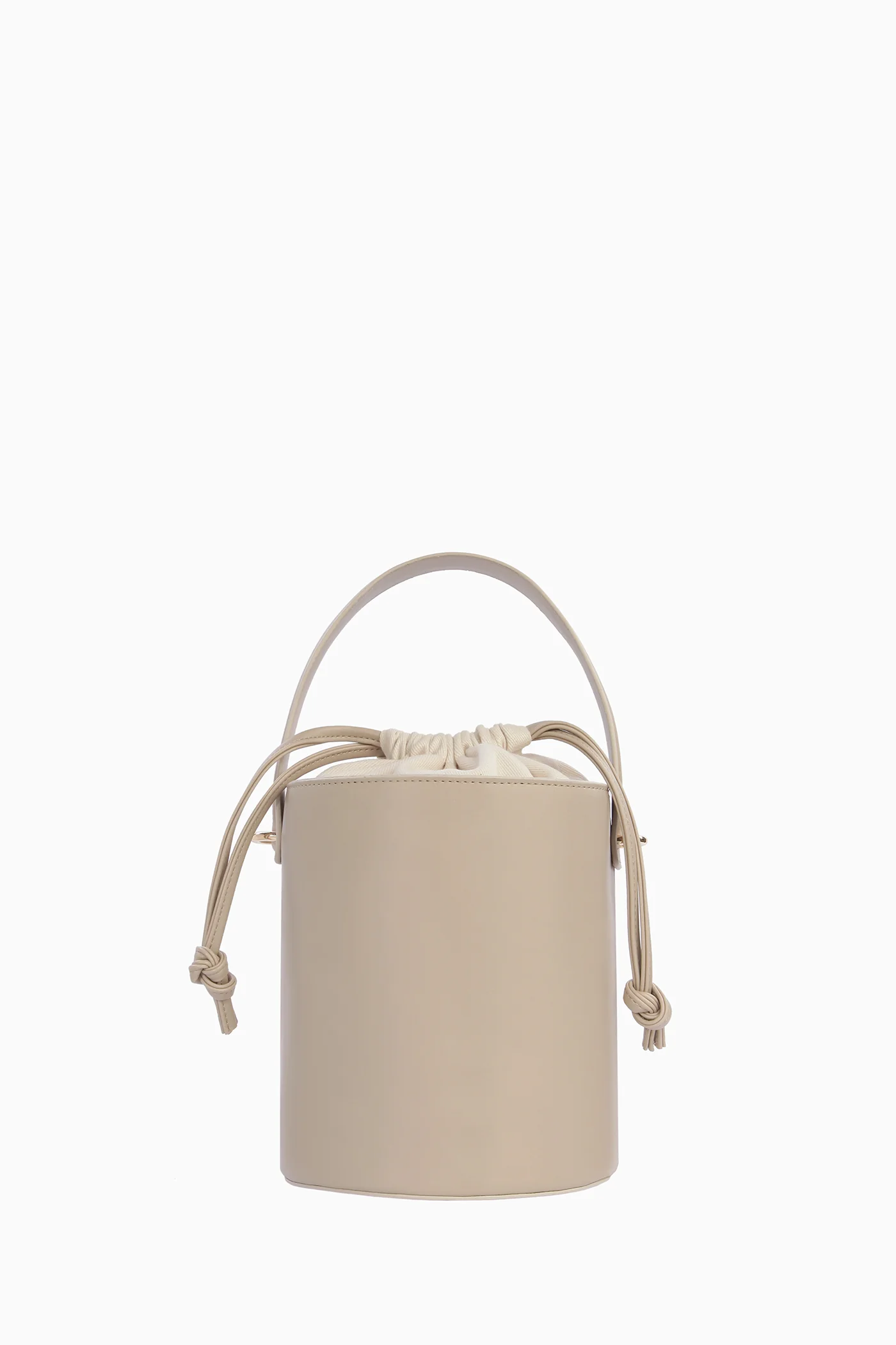 Sac seau rond - Taupe - Image 4