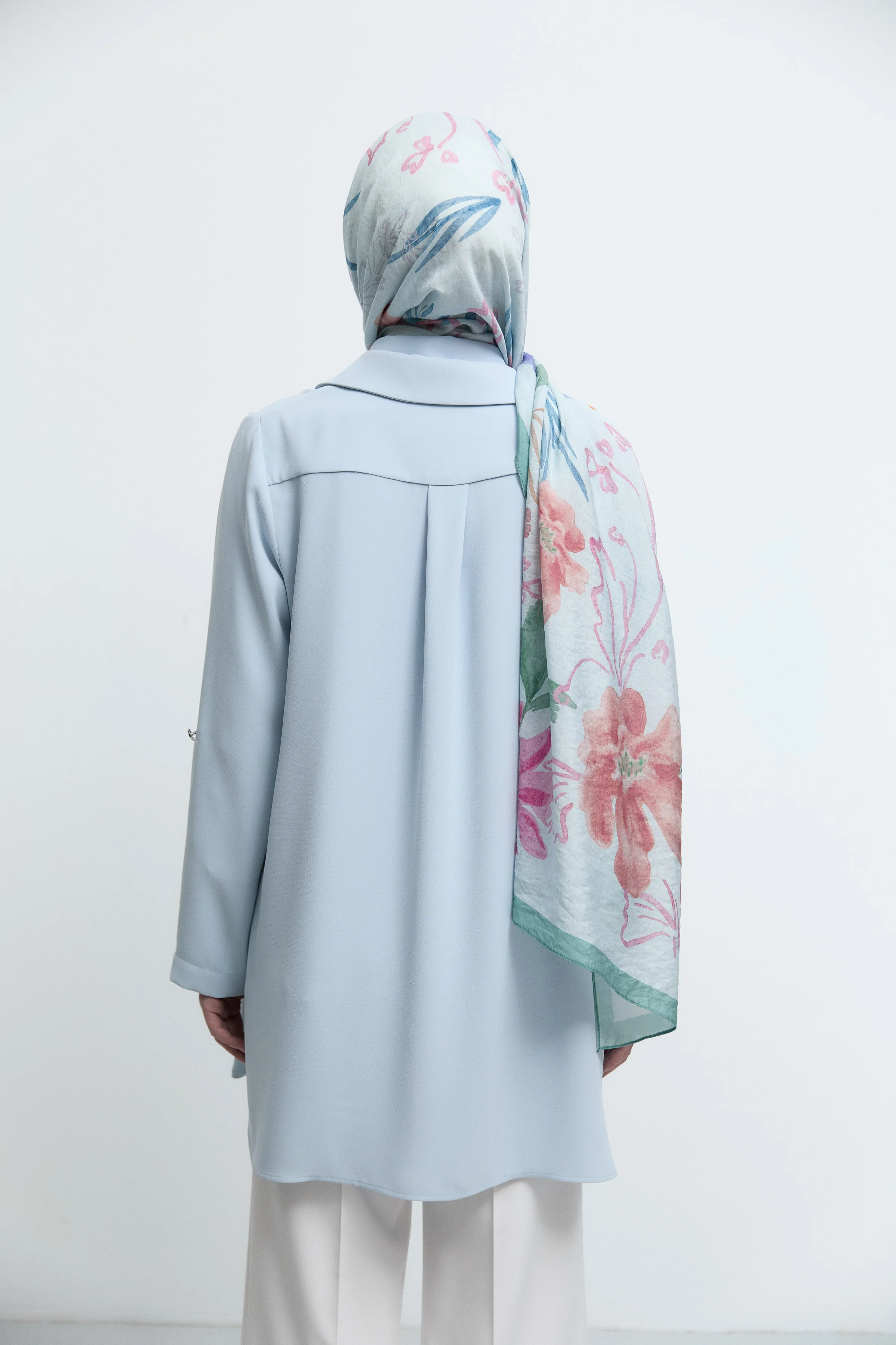 Veste à boutons - Bleu clair - Image 6