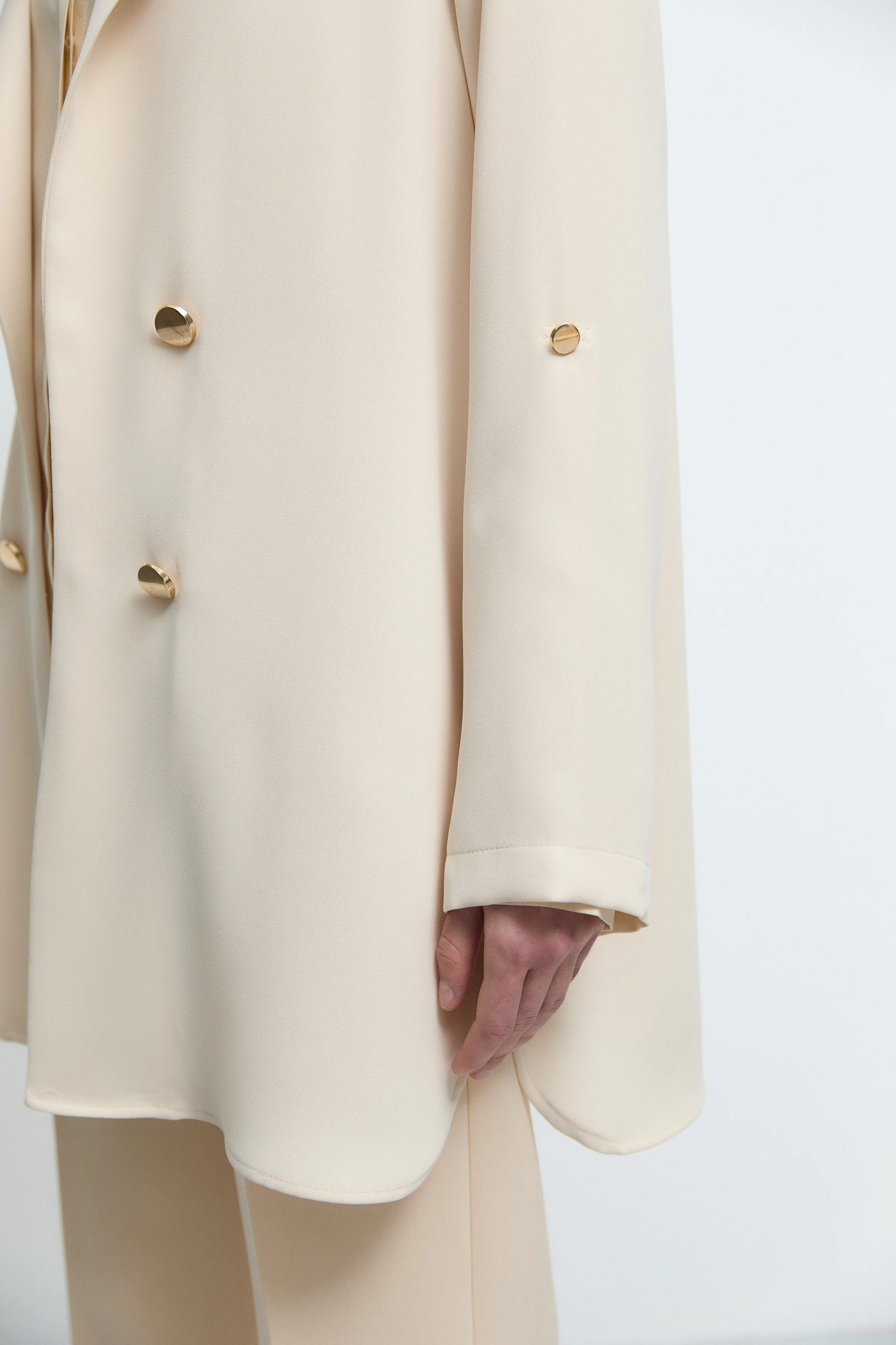 Veste à boutons - Écru - Image 4