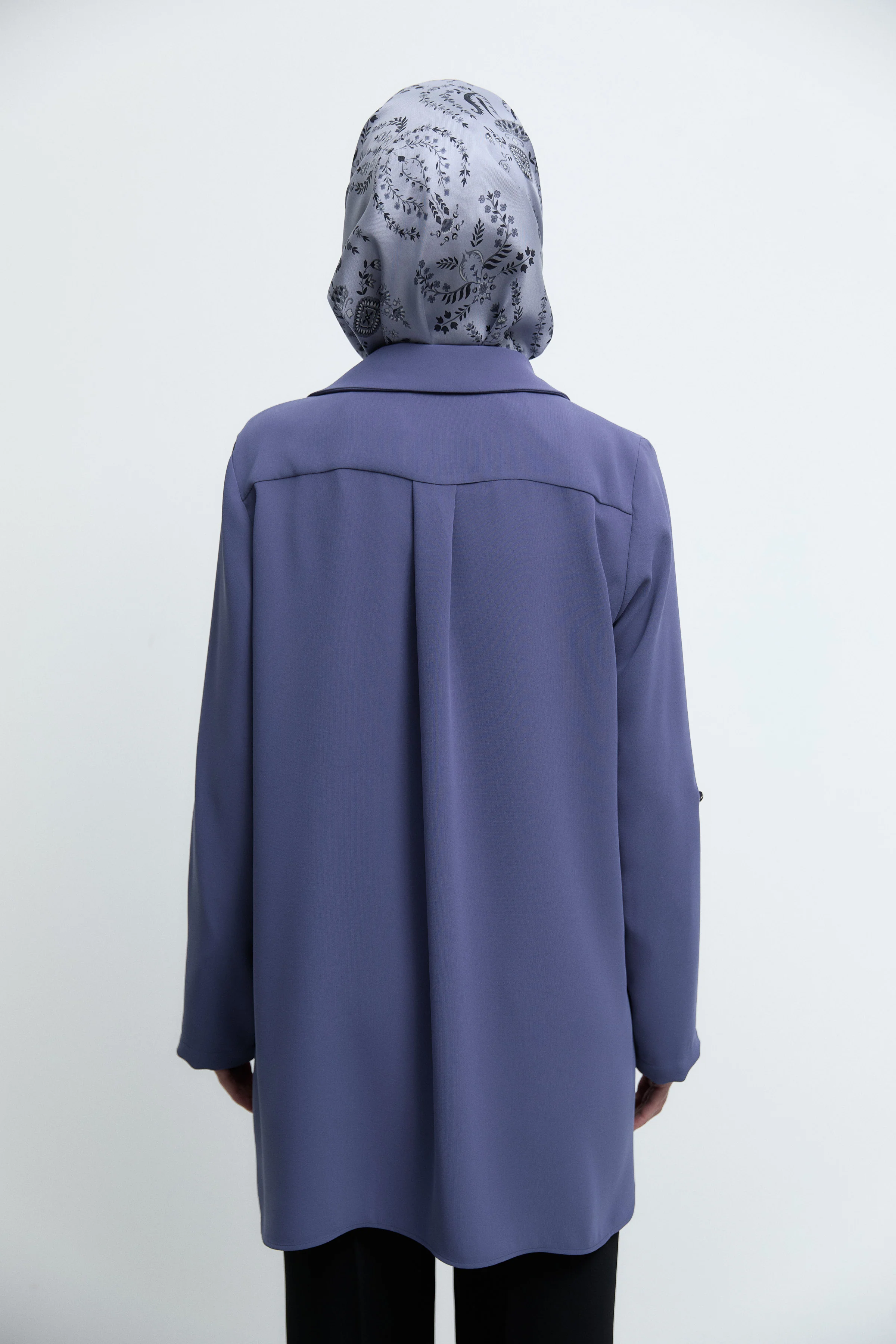 Veste à boutons - Indigo - Image 5