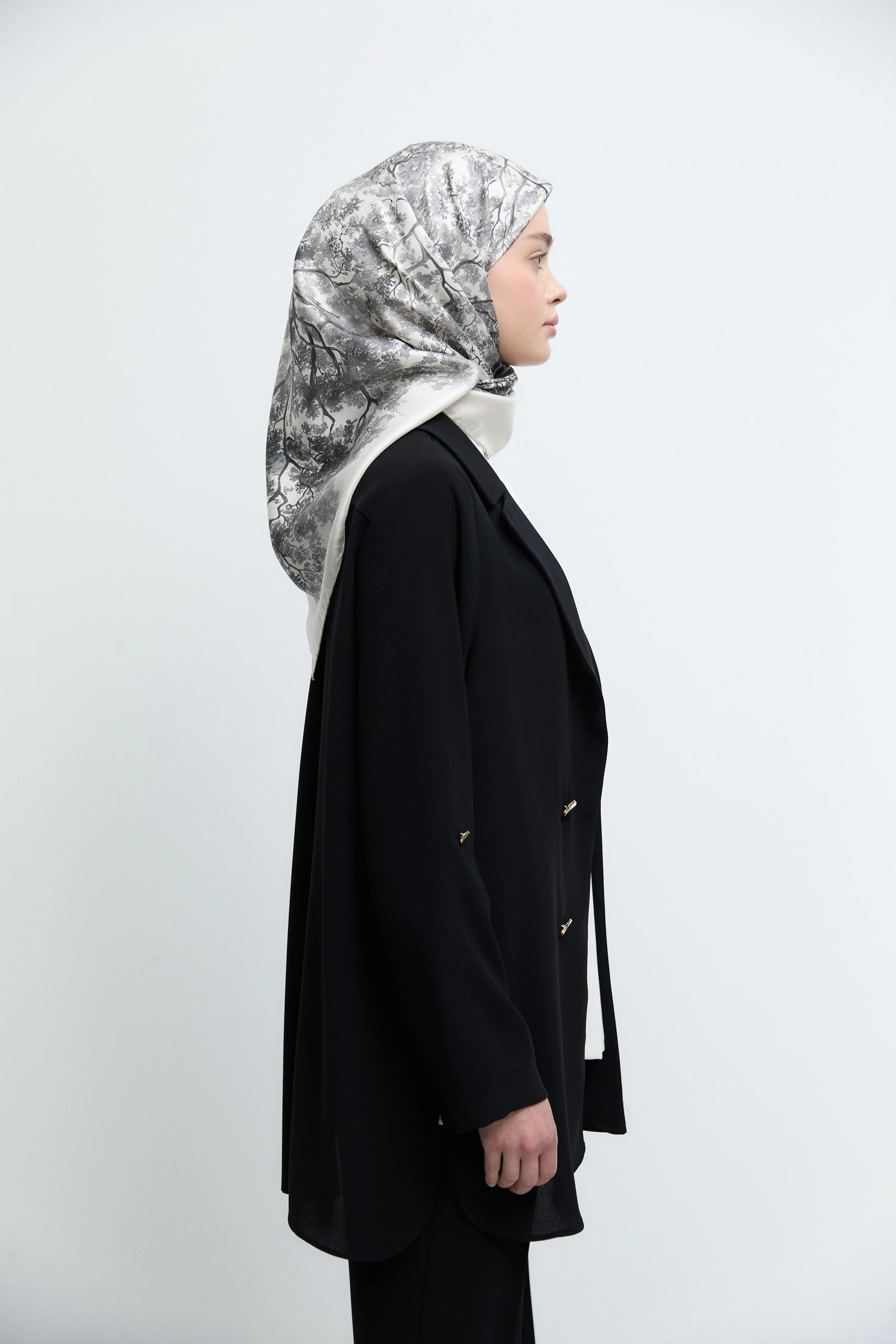 Veste à boutons - Noir - Image 5