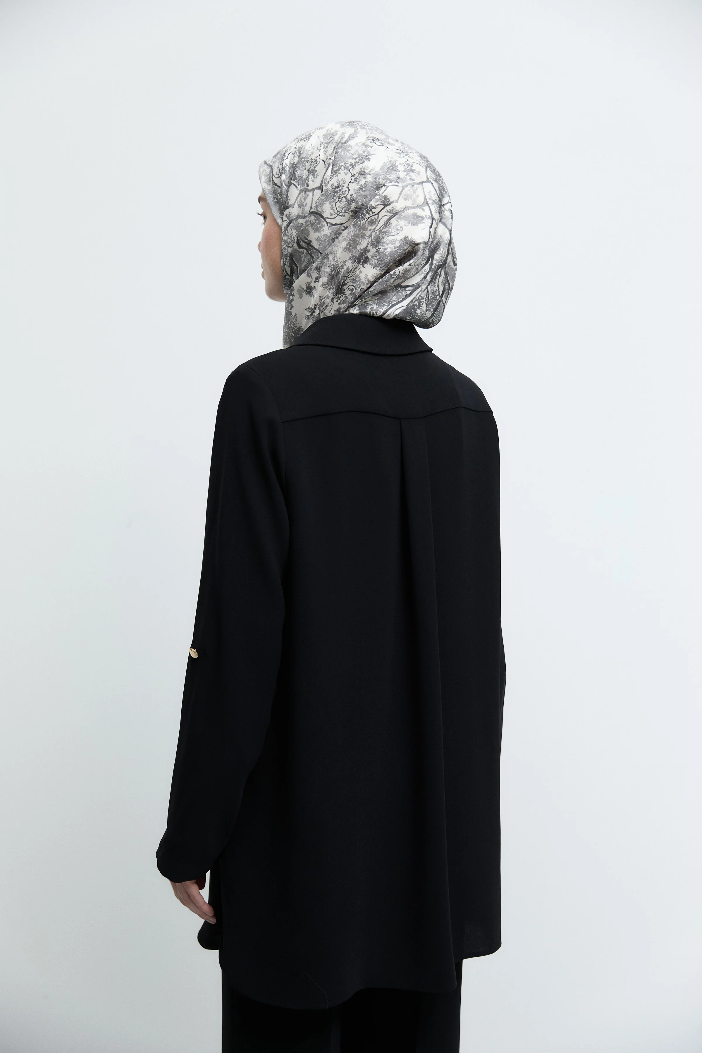 Veste à boutons - Noir - Image 6